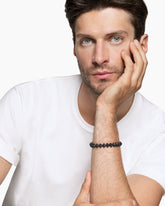 Armory® Link Bracelet in Black Titanium with Black Diamonds, 9.5mm